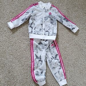 Adidas toddler girls track suit (24 months)